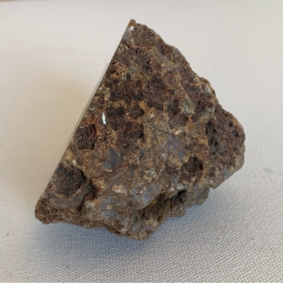 Blue Sagenite Agate Sagenitic Chalcedony Yellow Dendritic Acicular Inclusions 4" - Picture 15 of 16